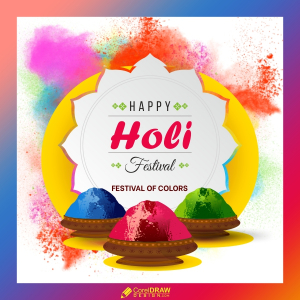 Happy Holi Free Colorful Vector Background Download For Free
