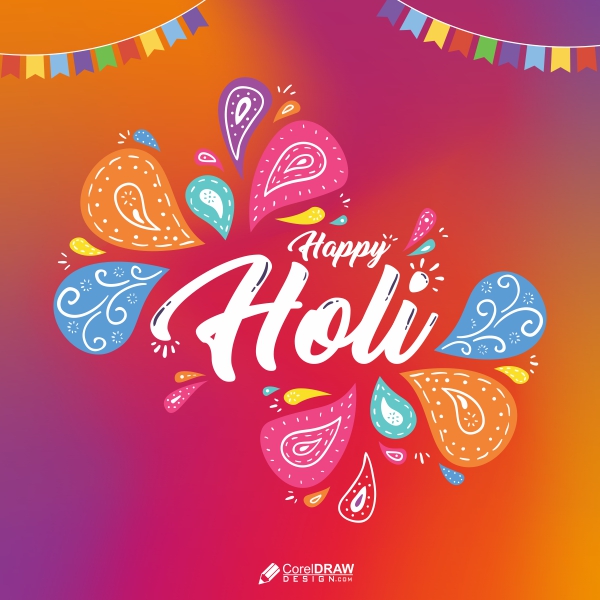 Colorful mesh Vector Holi Background Download For Free With Cdr And Eps File