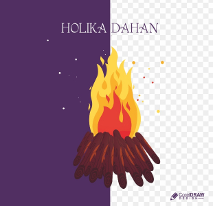 Holika Dahan Or Bone Fire Real Fire Vector Png Download For Free With Cdr And Eps File