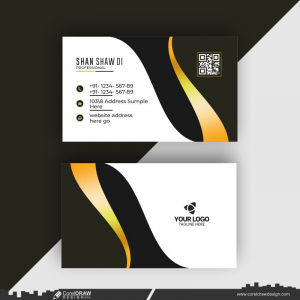 Corporate Business Card Design Vector CDR