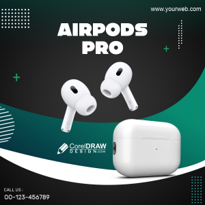Airpods Product Banner Vector Design Download For Free