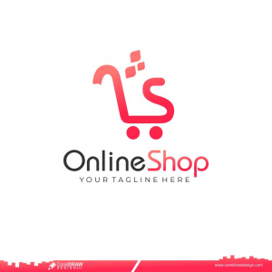 Online Shop Logo Design Icon Template Design Free CDR