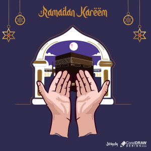 Ramadan Kareem Mubarak illustration Vector Art Download For Free
