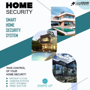 Smart Home Security Social  Media Post And Banner Vector Design Download For Free