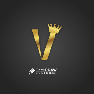 V Name Stylish And Royal Golden Text DownloadFor Free