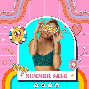 Cool Summer Fashion Sale Template Banner And Poster Vector Design Download For Free