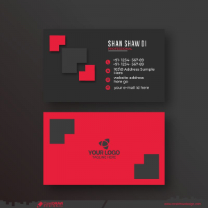 Layout Business Card Design Vector CDR Free