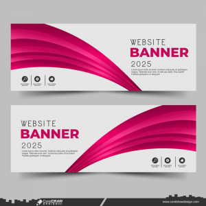 Website Colorfull Banner dwl CDR Free Design Vector