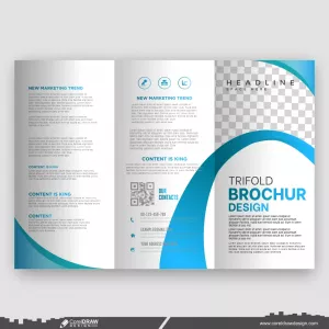 corporate trifold brochure design and trifold flyer template premium design