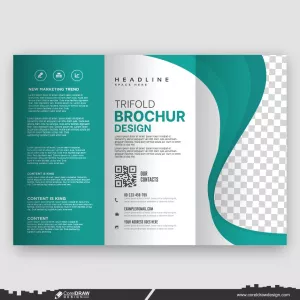 corporate trifold brochure design and trifold flyer template premium design