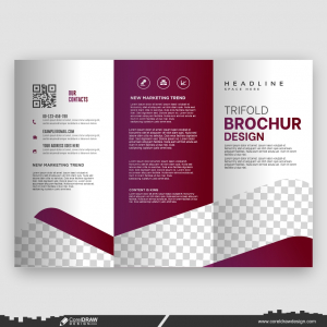 corporate trifold brochure design and template premium design cdr vector