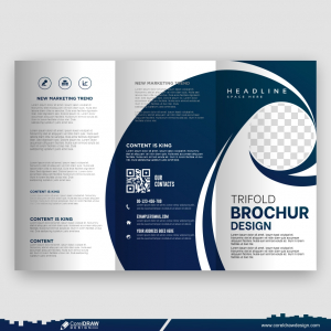 corporate trifold brochure design and template premium design