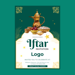 Ramadan Iftar Invitation Download Free From CorelDraw Design