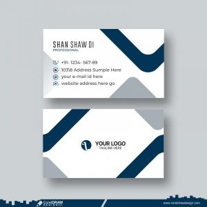Business Card Design Vector CDR Free DWL