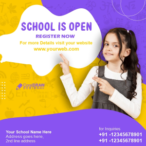 School Admission New 2023 Banner And Poster Design Download For free