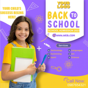 Back To School Admission Banner And Poster Vector Design Download for Free