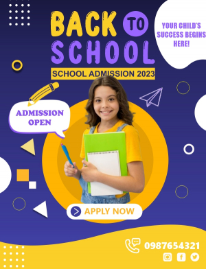 Back To School Admission Poster banner And Flyer Vector Design Download For Free