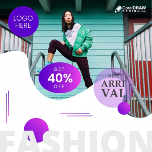 Corporate  Fluid Gradient Fashion Sale banner  vector