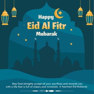 Happy Eid al Fitr Vector illustration Muslim Design Download For Free