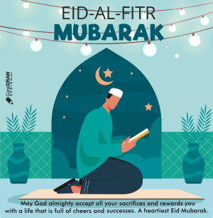 Eid mubarak muslim and islamic illustration Vector Design Download For Free