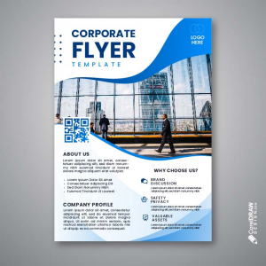Professional  Gradient company flyer vector template