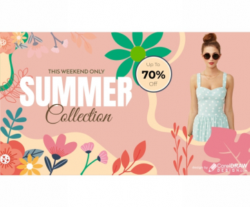 Download Summer Fashion Sale Banner Illustration 2023  Free Vector Design Download For Free