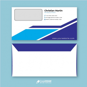 Corporate blue lawyer advocate Envelope Vector Template
