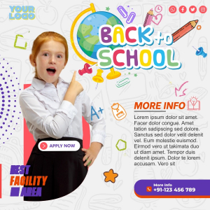Creative School  New Admission Vector Banner and Poster Design Download For Free With Cdr And Eps File