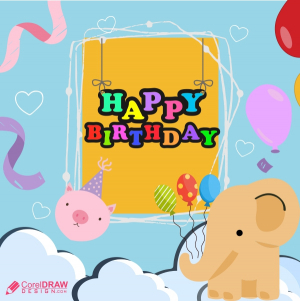 Happy Birthday Wish Greeting Card Vector Design Download For Free With Cdr And eps File