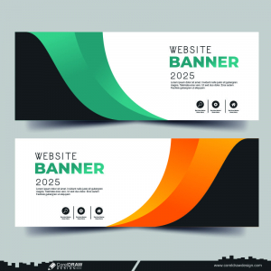 Corporate Website Colorfull Banner dwl CDR Free Design Vector