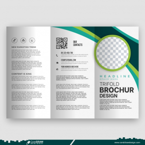 corporate trifold brochure design and flyer template premium design