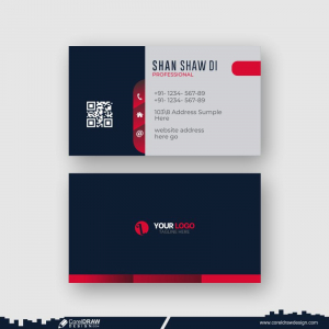  Office Layout business card Design CDR Vector