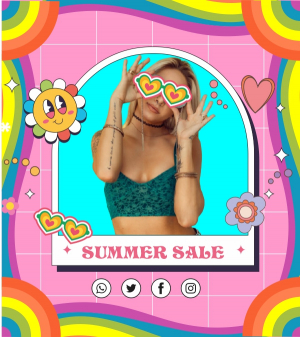 Cool Summer Fashion Sale For Social  Media Post And Story Vector Design Download For Free