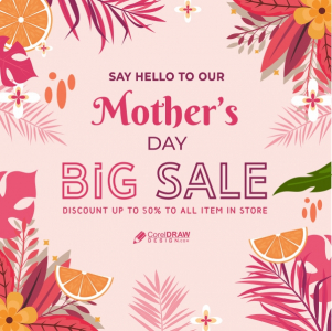 Mothers Day Sale Vector Design Download For Free With Cdr Eps File