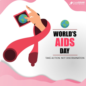 World aids Day poster and banner Vector template Design Download For Free