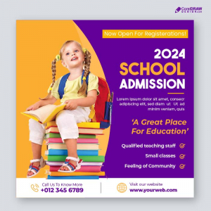 Corporate School admission corporate banner vector