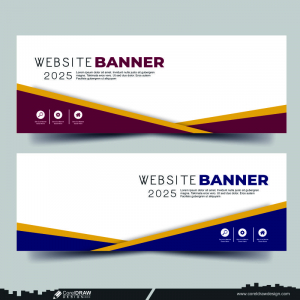 Website Banner dwl CDR Free Design Vector