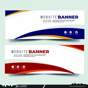Website Banner dwl CDR Free Design Vector template
