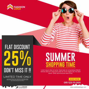2023 new summer sale template design cdr free dwl template