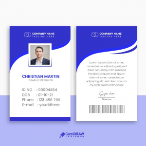 Clean eye catchy professional Id Card template vector