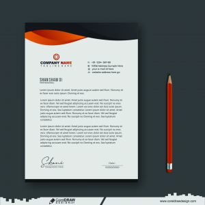 letterhead business free template CDR free vector