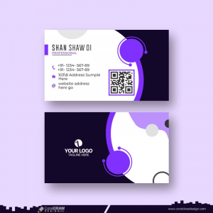 Layout Business Card Design Vector CDR