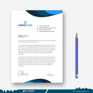 letterhead business CDR vector template download free