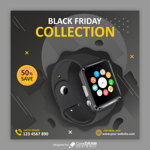 Black friday collection poster vector design download for free