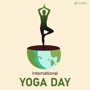 World Yoga day Poster Vector Design Download For Free With Cdr File