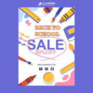 Back to School Sale Vector Design Download For Free