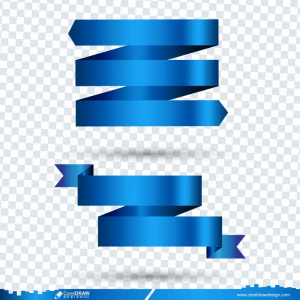 Blue Ribbons Tags Badges And Labels CDR Png free design