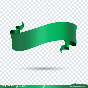 Green Ribbons Tags Badges And Labels CDR Png free design