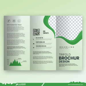 trifold brochure design and flyer template premium design cdr