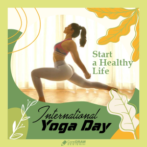 June 21 2023 International Yoga Day Vector Design Download For Free With Cdr